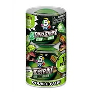 5 Surprise Dino Strike Surprise Mystery Battling Collectible Dinos by ZURU (2 Pack) Glow in The Dark