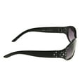 thumbnail image 3 of Foster Grant Women's Wrap Fashion Sunglasses Black, 3 of 6