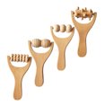 thumbnail image 2 of 4 rodillos de madera para masaje terapéutico de espalda, cuello, pies, piernas y brazos. Alivio del dolor., 2 of 8