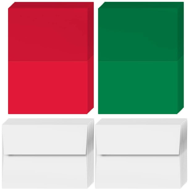 Tamko Christmas Card 2022 2022 Holiday Christmas Greeting Cards - 25 Red & 25 Green Blank Greeting  Cards With 50 White Envelopes - Card Size 5X7 When Folded - Envelopes Size  A7 - Walmart.com
