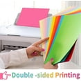 Colored Cardstock 48 Sheets, Assorted Colors A4 Size Cardstock Paper 8.