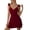 Red, variant on DuoJiaJ Women's Satin Lace Deep V Padded Suspender Nightdress Women's Homewear Womens Sleepwear Beige M