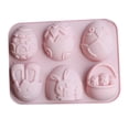 thumbnail image 4 of simhoa Easter Silicone Model Crafting Practical Easter Bunny Eggs Shaped Clay Mould C, 4 of 8