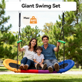 thumbnail image 6 of SaveJoy 700lb Platform Swing for Toddlers, Giant 60'' Tree Swing for Kids and Adults, 6 of 7