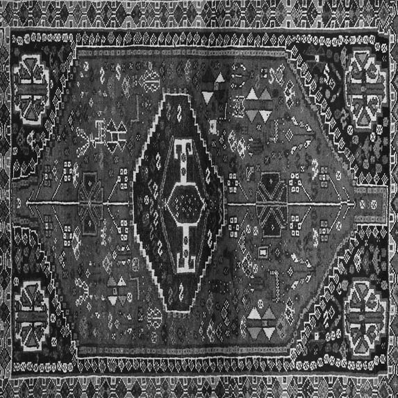 Ahgly Company Indoor Square Persian Gray Traditional Area Rugs, 6' Square