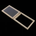thumbnail image 2 of Pantalla de Fabricación de Papel de Madera Y Tejido de Acero Inoxidable Adecuada para Malla de Fabricación de Papel, Paquete de 2 Tamaños Diferentes Gloria Pantalla de marco de fabricación de papel, 2 of 2