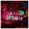 thumbnail image 3 of Letrero De Neón "HAPPY BIRTHDAY" Para Dormitorio, Sala De Estar, Fiesta, Tienda, Decoración De Pared, Regulable Por USB, 42.7x27cm, 3 of 6