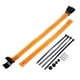 thumbnail image 2 of Cinturones de seguridad universales para motocicleta, protectores delanteros y traseros, resistentes, 52 cm naranja, 2 of 9