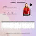 thumbnail image 7 of TiaoBug Womens Circus Jacket Coat Magic Show Outerwear Party Cosplay Costume with Accessories Set Red L, 7 of 7