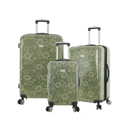Travelers Club Bella Caronia Deluxe 20", 7 Luggage & Travel Accessories, Jamila, 3 Piece Set