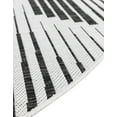 thumbnail image 5 of Unique Loom Outdoor Modern Collection Area Rug - Umbra (3' 3" Round Black and White), 5 of 6
