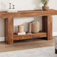 thumbnail image 3 of QinaQin 63 Inch Console Table for Entryway, Long Farmhouse Hallway Table with 2-Tier Storage Shelf, 3 of 7