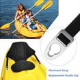 thumbnail image 3 of Aluminum Kayak Seat Latches Compatible with Kayak Seat Replacement Kit Button Type Straps 2-Pack, 3 of 7