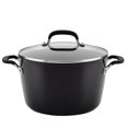 thumbnail image 1 of KitchenAid Hard Anodized Nonstick Stockpot with Lid, 8-Quart, Onyx Black, 1 of 6