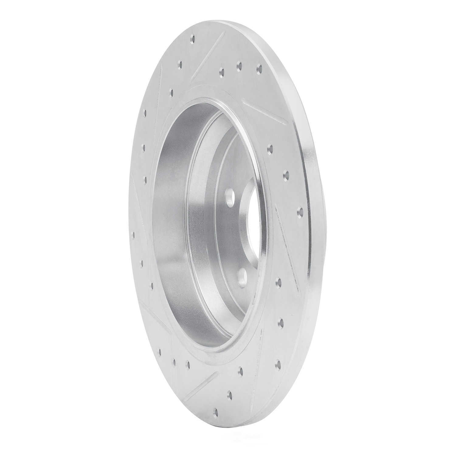 Dynamic Friction Company 631-63078R DFC Brake Rotor - Drilled And Slotted - Silver