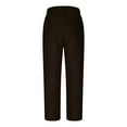 thumbnail image 6 of UYISJ Vintage Corduroy Pants Women Baggy Drawstring Elastic Waist Pants Casual Comfy Work Pants Loose Fit Straight Leg Pants L, 6 of 6
