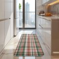 thumbnail image 4 of Green Red Brown and White Checkered Pattern Kitchen Rug Mat,Kitchen Runner Rugs Non Skid Washable,Decorative Kitchen Floor Mats for Kitchen,Sink,Laundry,17"x47.2", 4 of 7