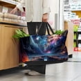 thumbnail image 6 of Galactic Space Large Capacity Reusable Foldable Oxford Cloth Grocery Bags: Multifunctional Storage and Easter Basket, 6 of 7