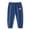 Dark Blue, variant on Utlike Boys Pants Kids' Linen Pants With Elastic Waist Long Pants Skin Friendly Classic Pants For Boys Size 3 Years-4 Years