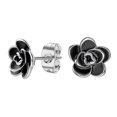 thumbnail image 4 of Pendientes de Acero jinwen diseño de loto color plateado 2 piezas, 4 of 8