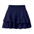 thumbnail image 4 of Women's Fashion Solid Wide Leg High Waist Culottes - Elastic Waist Tie, Casual/Sporty, Summer Daily Wear, 4 of 5