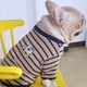 thumbnail image 1 of Suéter de camiseta a rayas de pelea de perros franceses de primavera, otoño e invierno con perro tigre, ropa para perros medianos y pequeños, 1 of 5