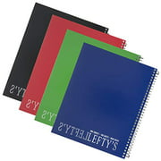 Left-Handed Wide Ruled Notebooks Set of 4 Assorted Colors