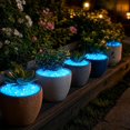 thumbnail image 3 of POLISE Spaces 200 Pack Glow in the Dark Garden Pebbles Colorful Luminous Stones Solar Powered Waterproof Decor for Outdoor Pathways Landscaping and Aquariums, 3 of 8