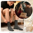 thumbnail image 3 of FREE YOKA 5 Pairs Men Fuzzy Socks Slipper Soft Cozy Plush Fluffy Sock Grips Non Slip Winter Valentine's Day Warm Gifts, 3 of 9