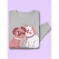 thumbnail image 3 of Lovely Dogs Sweatshirt Women -Smartprints Designs, Female XX-Large, 3 of 4