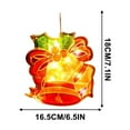 thumbnail image 2 of Christmas Window Hanging Lights, Acrylic Decorative Lights for Holiday Windows, Santa, Snowman, Reindeer & More, Battery Powered Christmas Lights, 2 of 5