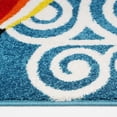 thumbnail image 2 of Ladole Rugs Hot Air Balloon and Sky Design European Durable Kids Area Rug Carpet in Blue, 6x9 (6'2" x 9'2", 190cm x 280cm), 2 of 3