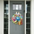 thumbnail image 4 of Xinhuaya Easter Thief Bunny Butt with Ears Bunny Garland Wall Hanging Spring Front Door Wreath Butt Wreath Decorations Rabbit Shape Wall Decor Decorations, 4 of 6