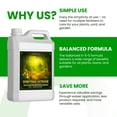 thumbnail image 3 of Humboldts Secret Everything Outdoor Plant Food | 5-5-5 Liquid Fertilizer with Norwegian Kelp | All Purpose Lawn, Vegetable & Fruit Food | Garden Nutrients | Refillable Hose End Bottle | 2.5 Gallon, 3 of 9
