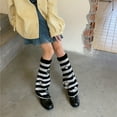 thumbnail image 5 of Women's Kawaii Leg Warmers Shiny Star Leg Warmers Long Slouch Socks Casual Boot Cuffs Streetwear, 5 of 7