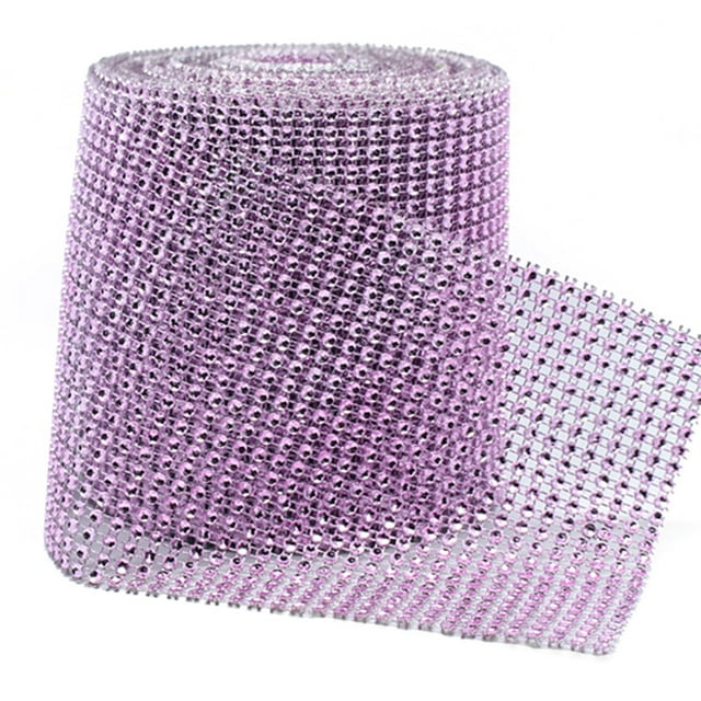 Coofit Ruban en Strass 24 Rangées Ruban en Maille Scintillante Ruban en Cristal Ruban en Strass Diamant