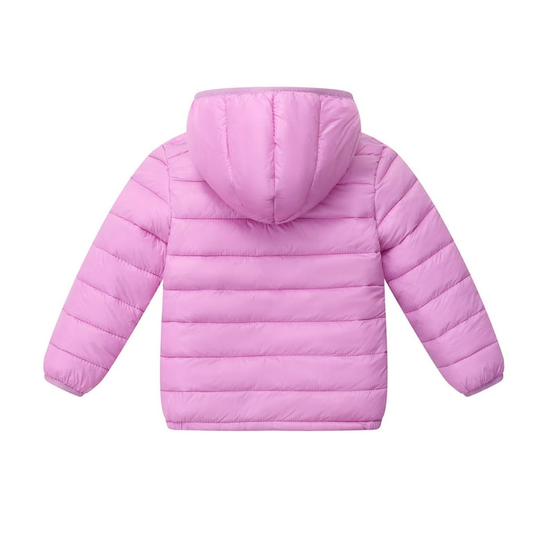 Trupants Big Girls 10T Purple Hooded Padded Jacket Full Zip