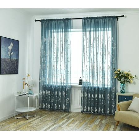 Grtsunsea Pair 100 250cm Living Room Bedroom Tulle Door Window
