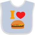 thumbnail image 3 of Inktastic I Love Cheeseburgers Boys or Girls Baby Bib, 3 of 4