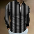thumbnail image 2 of Vedolay Golf Polos for Men Casual Polo Shirt Male T Shirt Turn Down Collar Tops Black,M, 2 of 4
