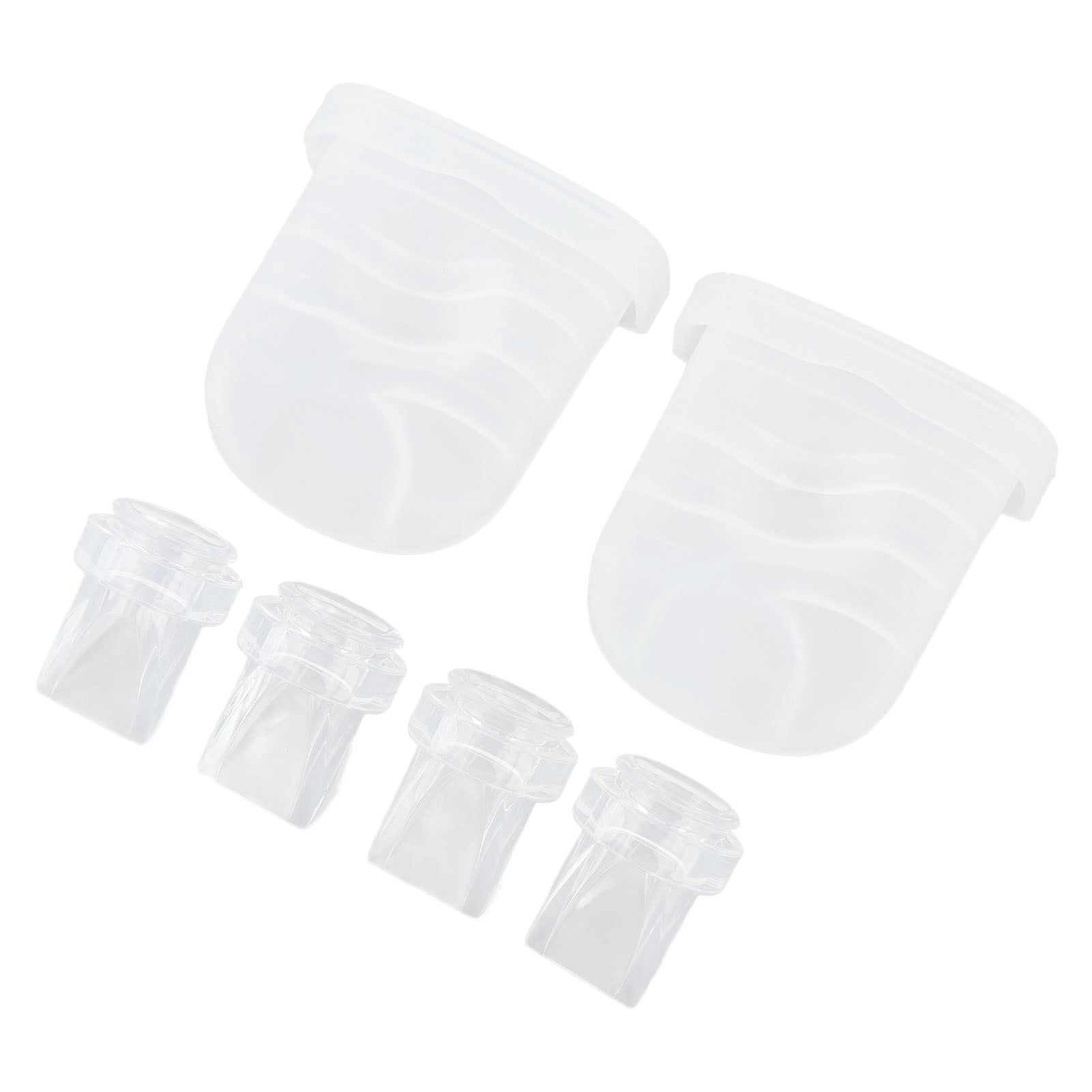 YAHHU Breast Pump Replacement Parts Set Includes 4pcs Duckbill Valves and 2pcs Silicone Diaphragm, Compatible with S32 Wearable Breastfeeding Pump, Essential Maternity and Nursing Supplies