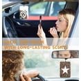 thumbnail image 2 of Fashion Retro Leopard Print Car Air Freshener 4 Piece Set, Lucky 8 Ball Women's Leopard Print Car Accessories, You Look Good, Cute Leopard Star Mirror Decoration Hanging Car Air Freshener, Suitable f, 2 of 5