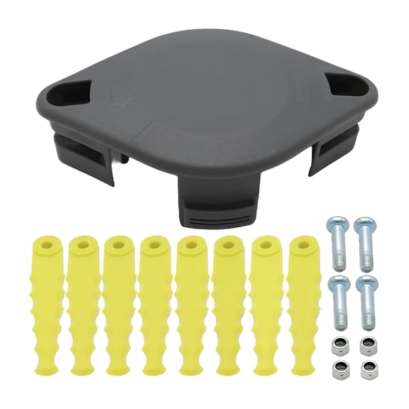 ZEPARO 2 Polycarbonate Bladed Trimmer Head with 8 Quickload Blades Weed Eater Bladed Head Compatible with Ryobi 18V, 24V, and 40V RY40210, RY40210A