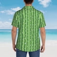 thumbnail image 4 of Susaid Cactus Print Hawaiian Shirts for Men Women,Hawaiian Summer Short-Sleeve Casual Relaxed-Fit Button-Down,3X-Large, 4 of 7