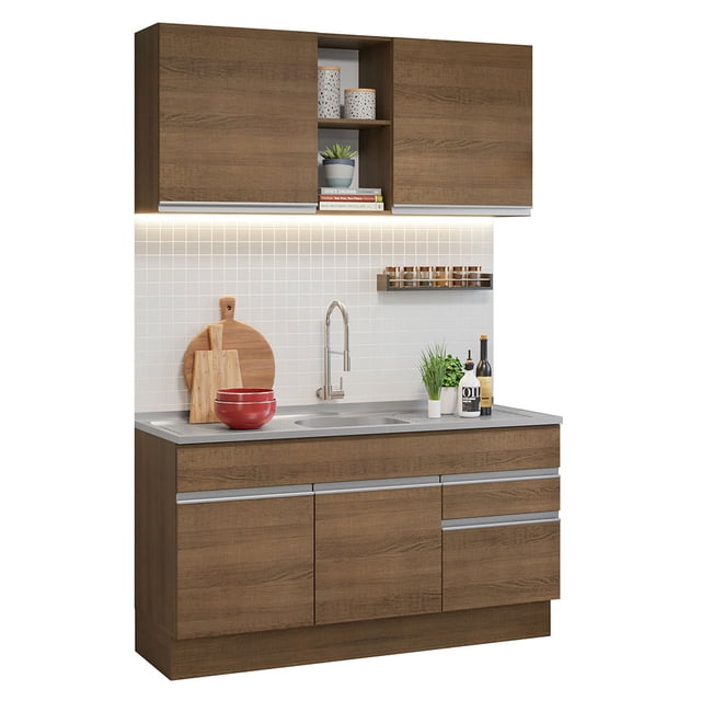 Cocina Integral Modular Madesa Glamy con Tarja 150cm