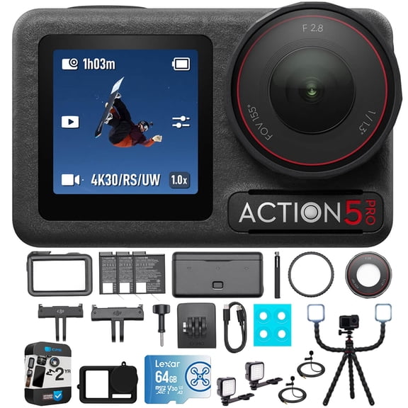 Cámara de Acción DJI Osmo Action 5 Pro 4K Impermeable 20m Combo