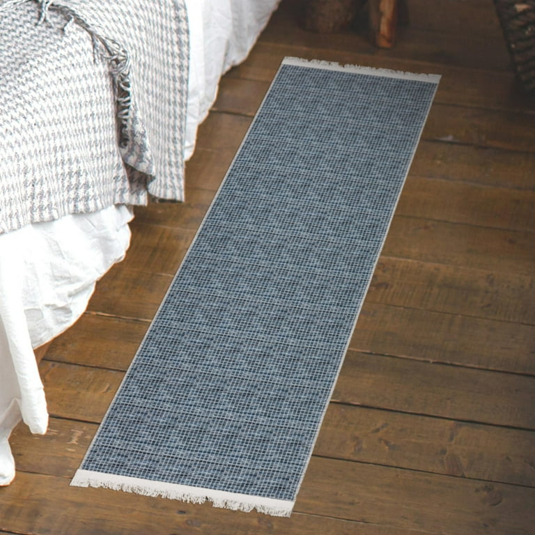 Ottomanson Machine Washable Cotton 2x5 Flatweave Runner Rug for