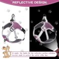thumbnail image 4 of Correa para el pecho ajustable de tela Oxford para perros con chaleco reflectante tipo breakaway de Purple Pet Supplies., 4 of 5