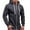 55 Dark gray, variant on guisaled Zipper Hoodies for Men Bog and Tall Slim Fit Full Zip Up Jackets Long Sleeve Casual Gym Workout Sweatshirts with Drawstring