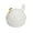 White, variant on Microwave Egg Boiler - 4 Eggs Cooker Steamer, Poacher with Lid, Soft/Hard Boiled, Food Grade PP, Chicken Shape